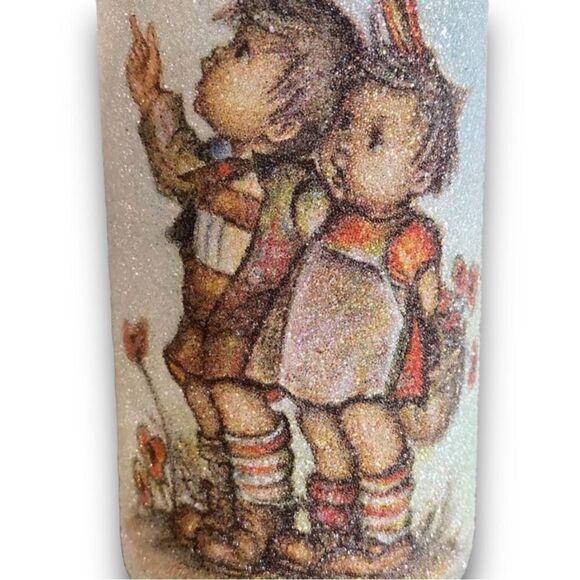 Hummel Sugar Frosted 5" Glass Candle Pillars - Picture 5 of 11